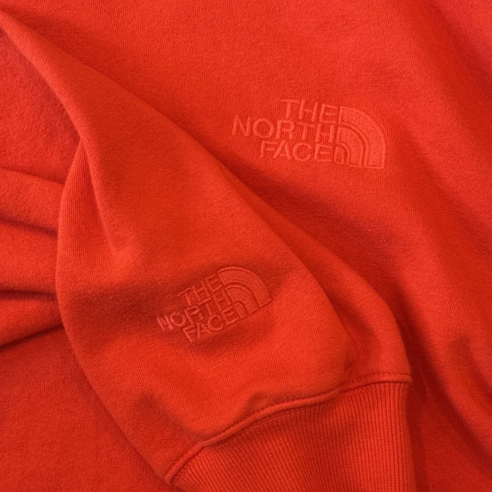 THE NORTH FACE Mens XXL Sweatshirt Embroidered Logo Crewneck Orange